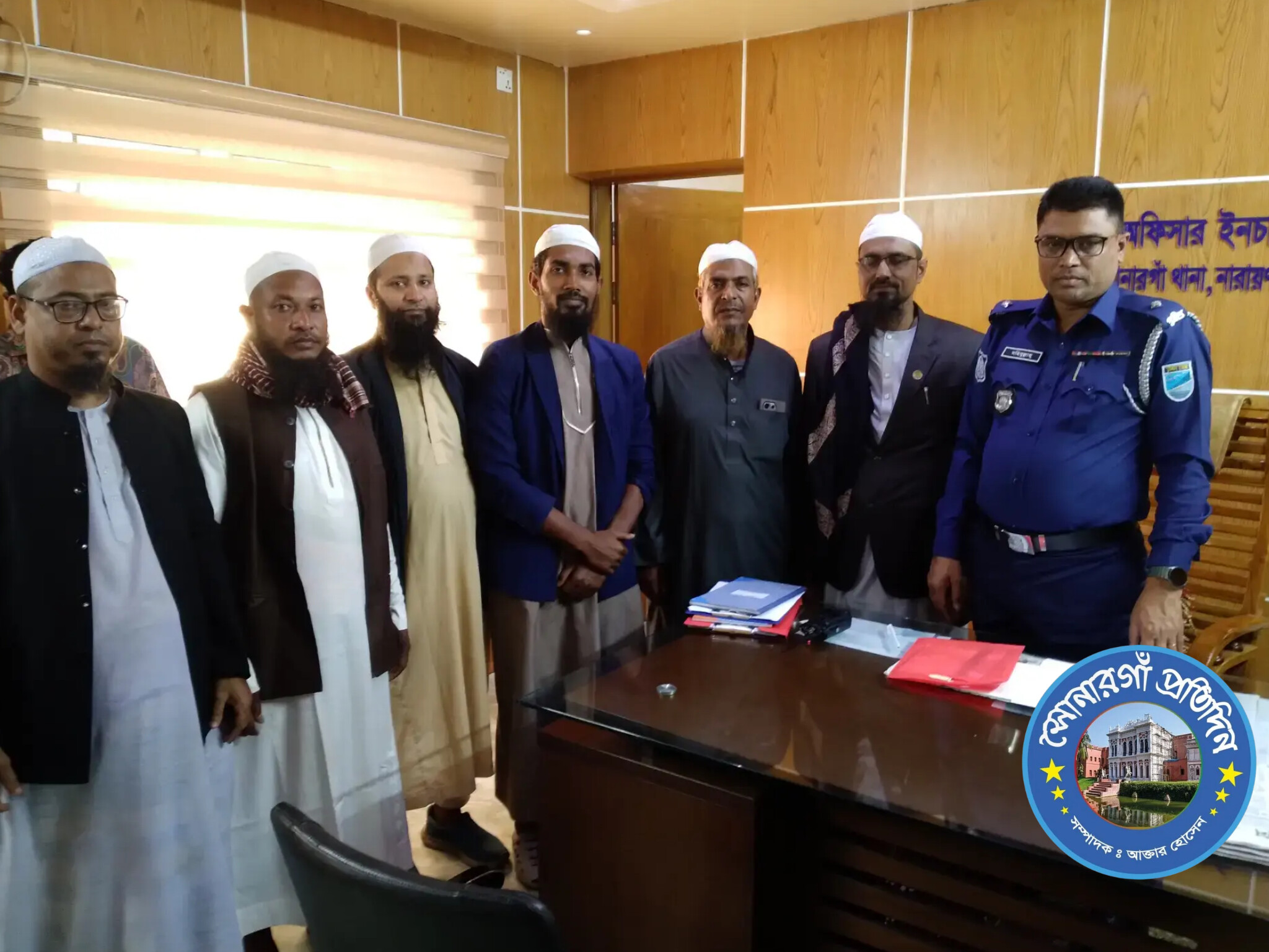 সোনারগা থানা ওসির সাথে ইসলামী আন্দোলনের সৌজন্য সাক্ষাৎ