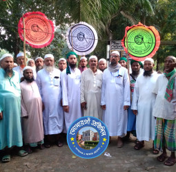 হাতপাখা মার্কায় ভোট প্রার্থনা করে ইসলামী আন্দোলনের গণসংযোগ