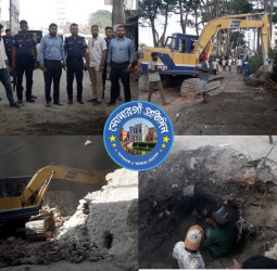 মোবাইল কোর্টের মাধ্যমে অবৈধ গ্যাস সংযোগ উচ্ছেদ অভিযান