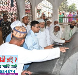 সোনারগাঁয়ে সুলতান গিয়াস উদ্দিন আযম শাহ্’র সমাধিস্থল পরিদর্শনে ডিসি
