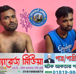 সোনারগাঁয়ের সাদিপুরে ৬৩ পিস ইয়াবাসহ দুই মাদক কারবারি কবির ও রনি  আটক