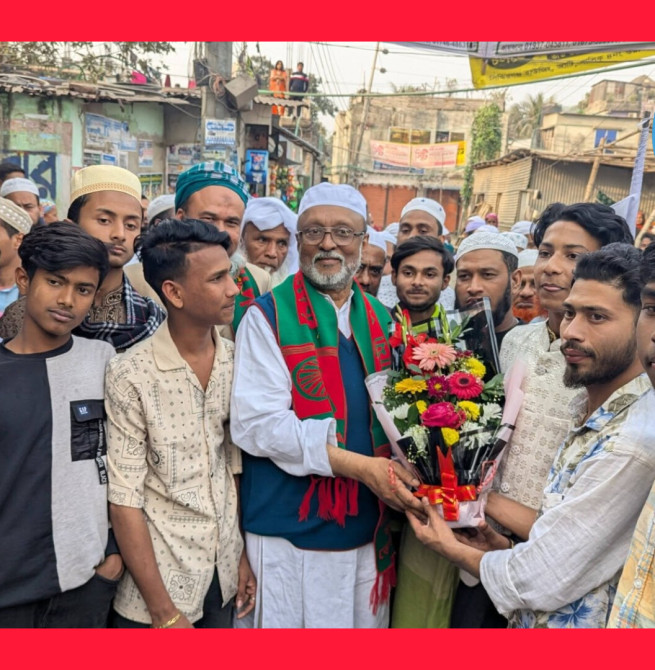 সিদ্ধিরগঞ্জ থানার বিভিন্ন ওয়ার্ডে হাতপাখার প্রার্থীকে উষ্ণ সংবর্ধনা